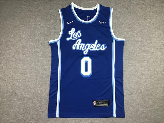 Los Angeles Lakers 20/21 WESTBROOK #0 Blue Basketball Jersey (Stitched)