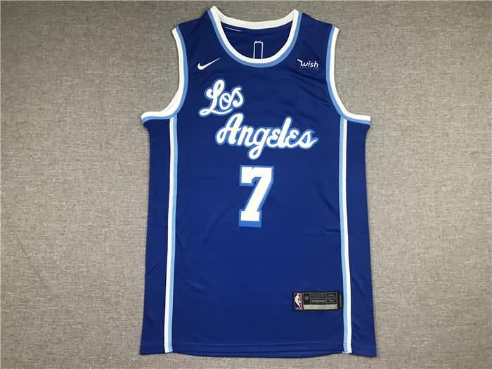 Los Angeles Lakers 20/21 ANTHONY #7 Blue Basketball Jersey (Stitched)