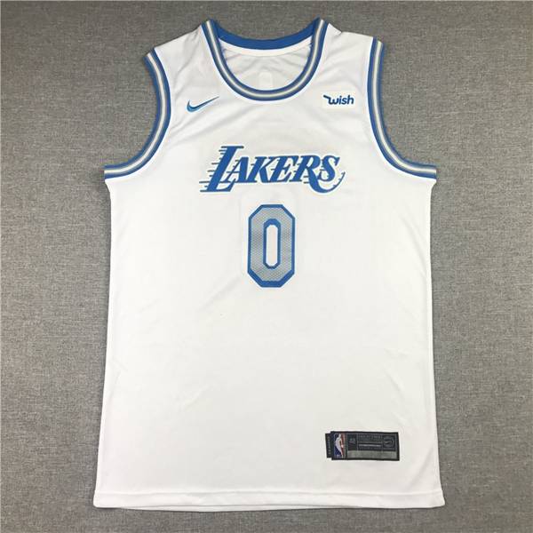 Los Angeles Lakers 20/21 WESTBROOK #0 White City Basketball Jersey (Stitched)