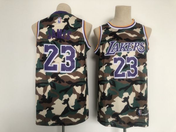 Los Angeles Lakers JAMES #23 Cream Basketball Jersey (Stitched)