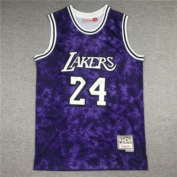 Los Angeles Lakers BRYANT #24 Purple Basketball Jersey (Stitched) 06