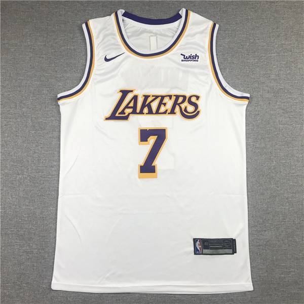 Los Angeles Lakers ANTHONY #7 White Basketball Jersey (Stitched)