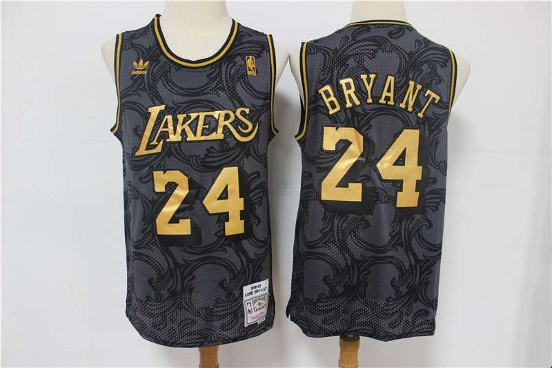 Los Angeles Lakers BRYANT #24 Black Classics Basketball Jersey (Stitched) 03