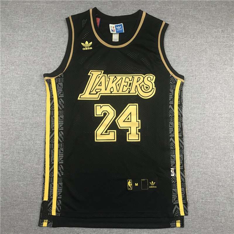 Los Angeles Lakers BRYANT #24 Black Gold Classics Basketball Jersey (Stitched)