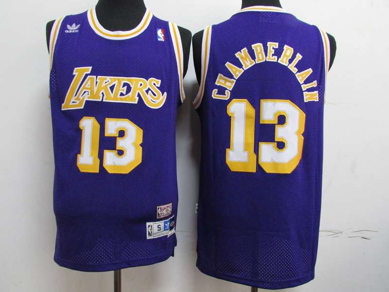 Los Angeles Lakers CHAMBERLAIN #13 Purple Classics Basketball Jersey (Stitched)