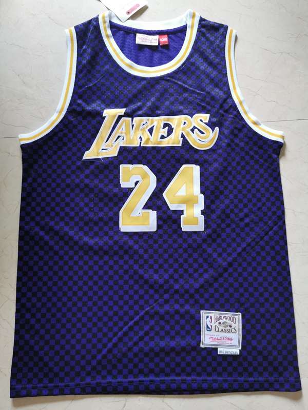 Los Angeles Lakers BRYANT #24 Purples Classics Basketball Jersey (Stitched)