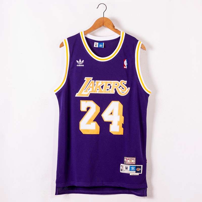 Los Angeles Lakers BRYANT #24 Purples Classics Basketball Jersey (Stitched) 02