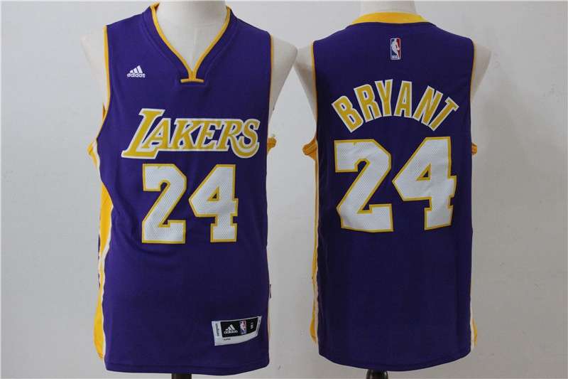 Los Angeles Lakers BRYANT #24 Purples Classics Basketball Jersey (Stitched) 03