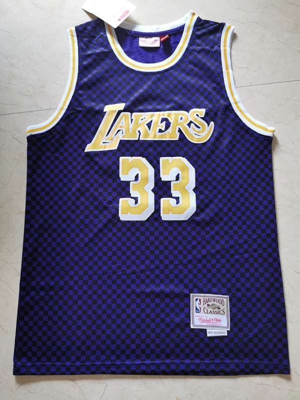 Los Angeles Lakers ABDUL-JABBAR #33 Purple Classics Basketball Jersey (Stitched)