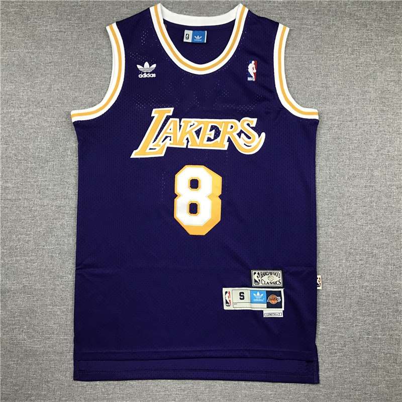 Los Angeles Lakers BRYANT #8 Purple Classics Basketball Jersey (Stitched)