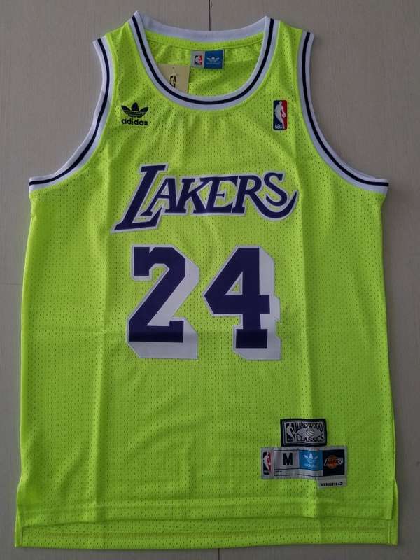 Los Angeles Lakers BRYANT #24 Green Basketball Jersey (Stitched)