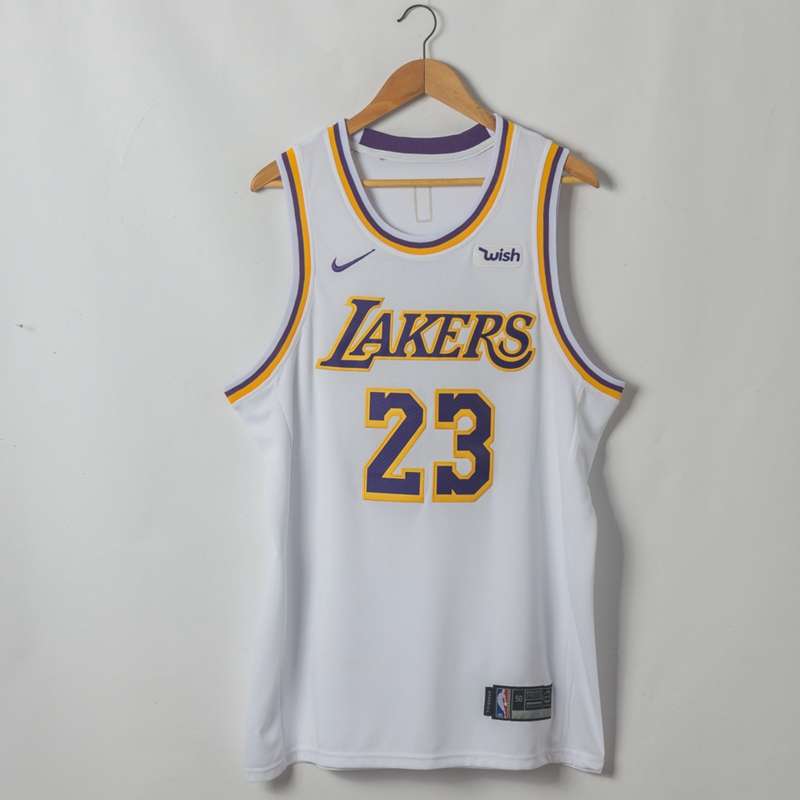 Los Angeles Lakers JAMES #23 White Basketball Jersey (Stitched)