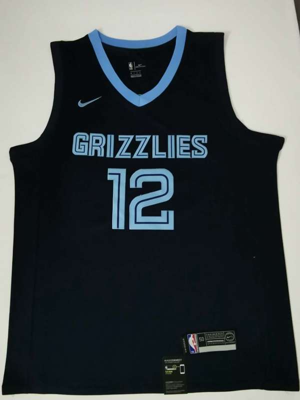 Memphis Grizzlies 2020 MORANT #12 Dark Blue Basketball Jersey (Stitched)