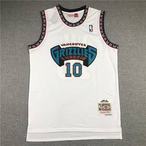 Memphis Grizzlies 98/99 BIBBY #10 White Classics Basketball Jersey (Stitched)