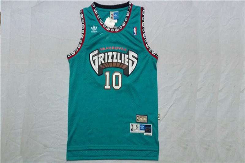 Memphis Grizzlies BIBBY #10 Green Classics Basketball Jersey (Stitched)