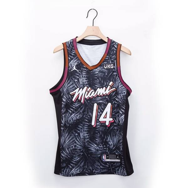 Miami Heat 20/21 HERRO #14 Black AJ Basketball Jersey (Stitched)
