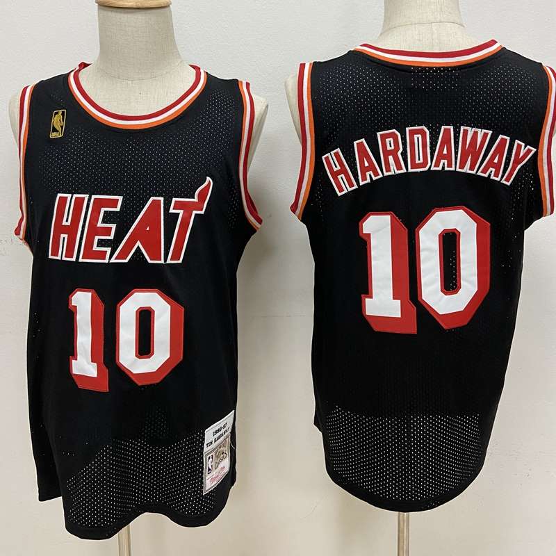 Miami Heat 96/97 HARDAWAY #10 Black Classics Basketball Jersey (Stitched)
