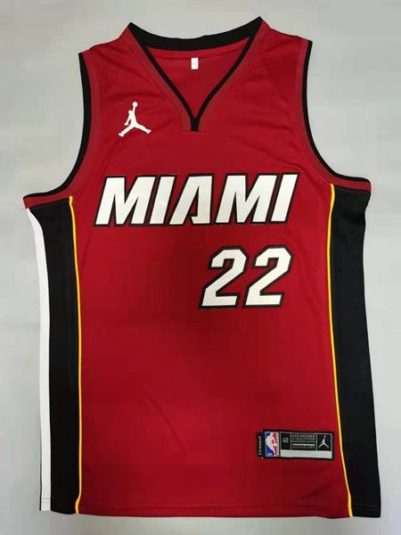Miami Heat BUTLER #22 Red AJ Basketball Jersey (Stitched)