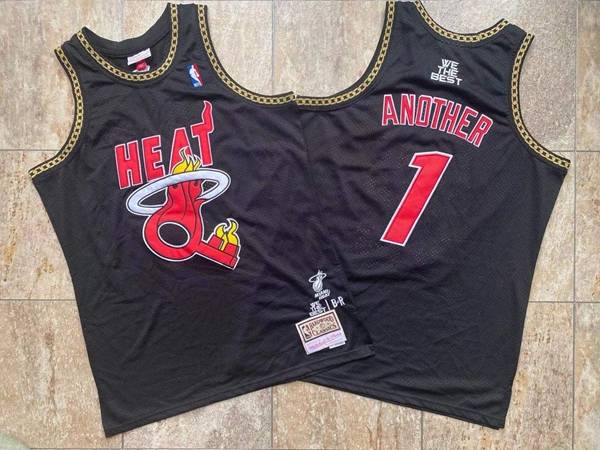 Miami Heat ANOTHER #1 Black Basketball Jersey (Closely Stitched)
