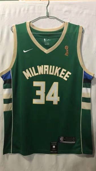 Milwaukee Bucks 20/21 ANTETOKOUNMPO #34 Green City Basketball Jersey (Stitched)