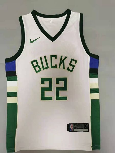 Milwaukee Bucks 20/21 MIDDLETON #22 White Basketball Jersey (Stitched)