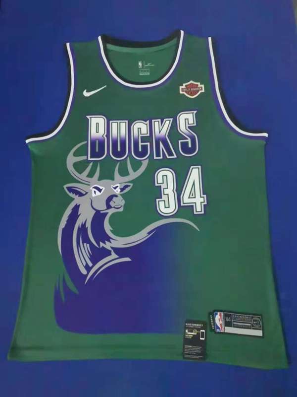 Milwaukee Bucks ALLEN #34 Green Basketball Jersey (Stitched)