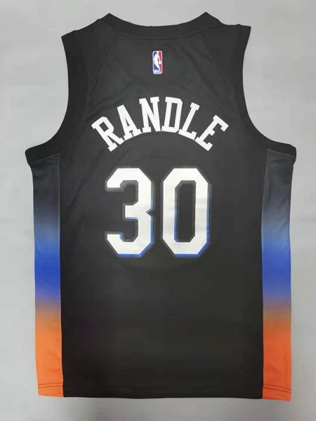 New York Knicks 20/21 RANDLE #30 Black City Basketball Jersey (Stitched)