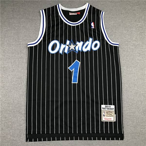 Orlando Magic 03/04 MCGRADY #1 Black Classics Basketball Jersey (Stitched)