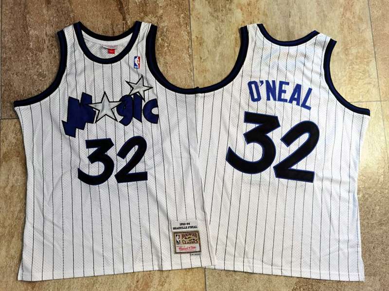 Orlando Magic 93/94 ONEAL #32 White Classics Basketball Jersey (Closely Stitched)