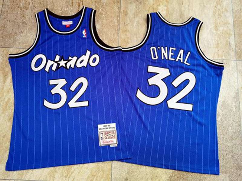 Orlando Magic 94/95 ONEAL #32 Blue Classics Basketball Jersey (Closely Stitched)