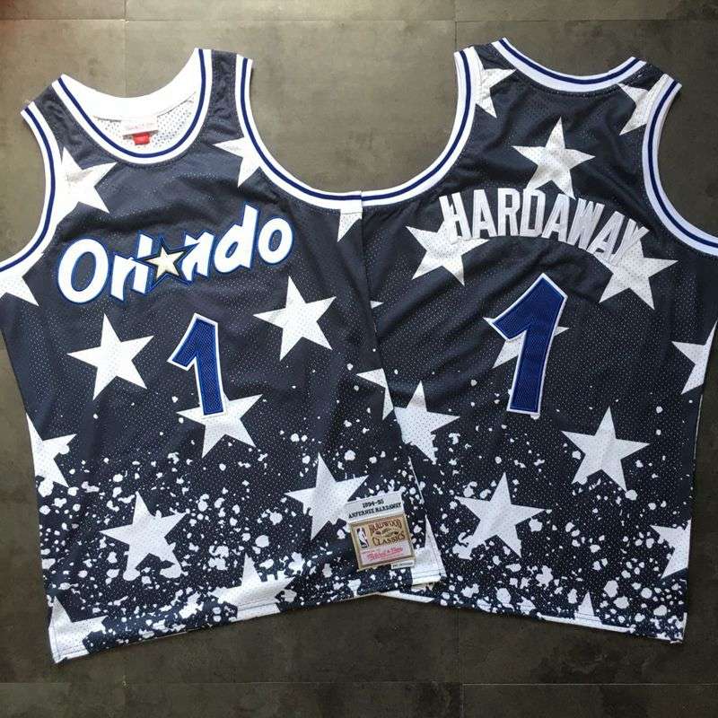 Orlando Magic 94/95 HARDAWAY #1 Dark Blue Classics Basketball Jersey (Closely Stitched)