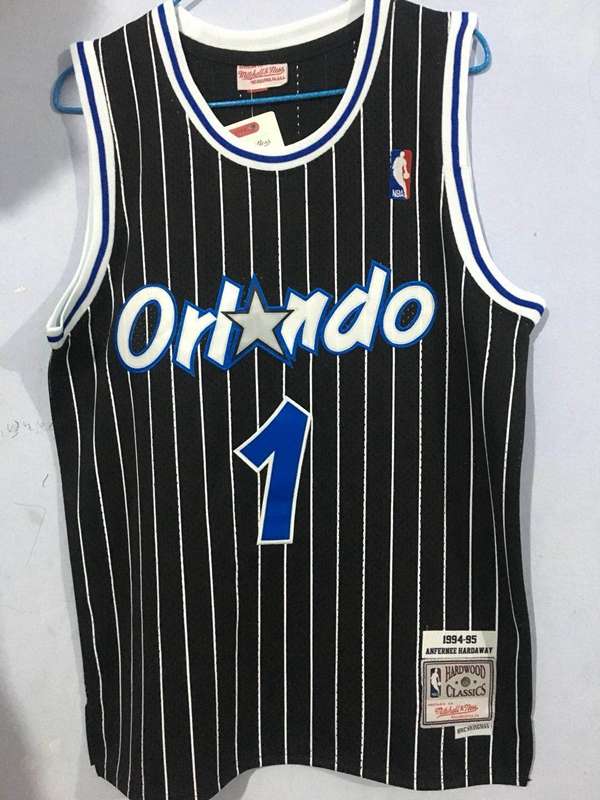 Orlando Magic 94/95 HARDAWAY #1 Black Classics Basketball Jersey (Stitched)