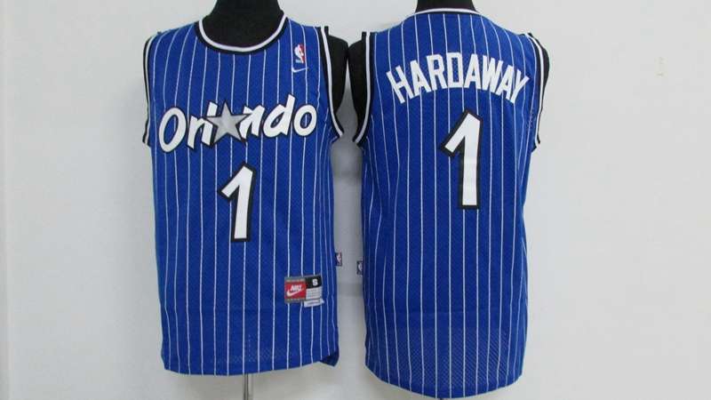 Orlando Magic HARDAWAY #1 Blue Classics Basketball Jersey (Stitched)