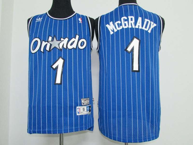 Orlando Magic MCGRADY #1 Blue Classics Basketball Jersey (Stitched)