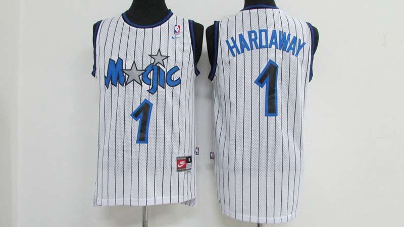 Orlando Magic HARDAWAY #1 White Classics Basketball Jersey (Stitched)