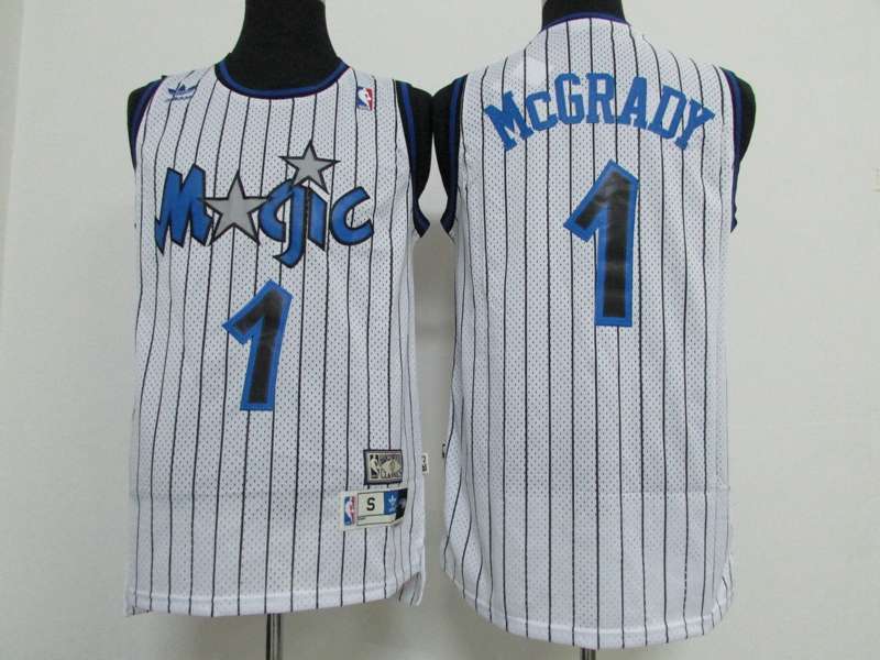 Orlando Magic MCGRADY #1 White Classics Basketball Jersey (Stitched) 02