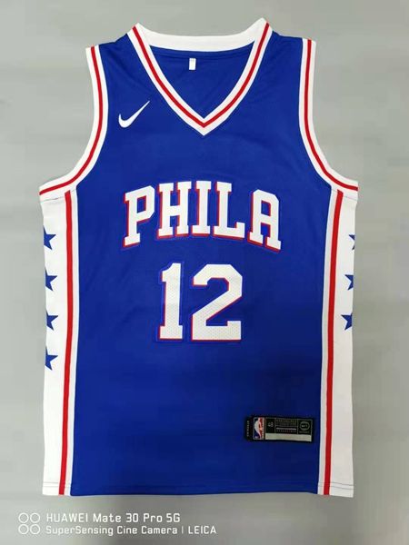 Philadelphia 76ers 20/21 HARRLS #12 Blue Basketball Jersey (Stitched)