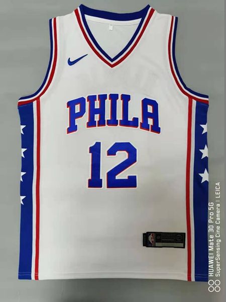 Philadelphia 76ers 20/21 HARRLS #12 White Basketball Jersey (Stitched)