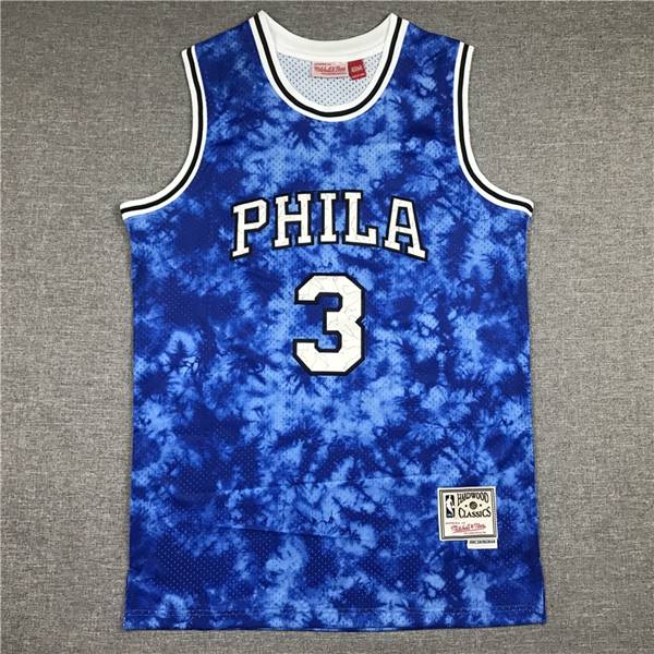 Philadelphia 76ers IVERSON #3 Blue Classics Basketball Jersey 03 (Stitched)