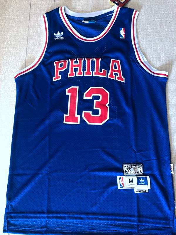Philadelphia 76ers CHAMBERLAIN #13 Blue Classics Basketball Jersey (Stitched)
