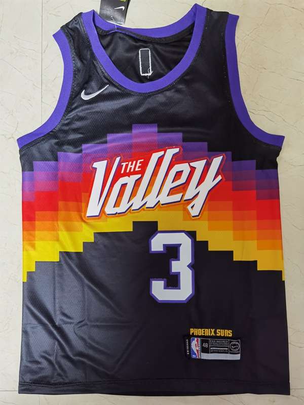 Phoenix Suns 20/21 PAUL #3 Black City Basketball Jersey (Stitched)