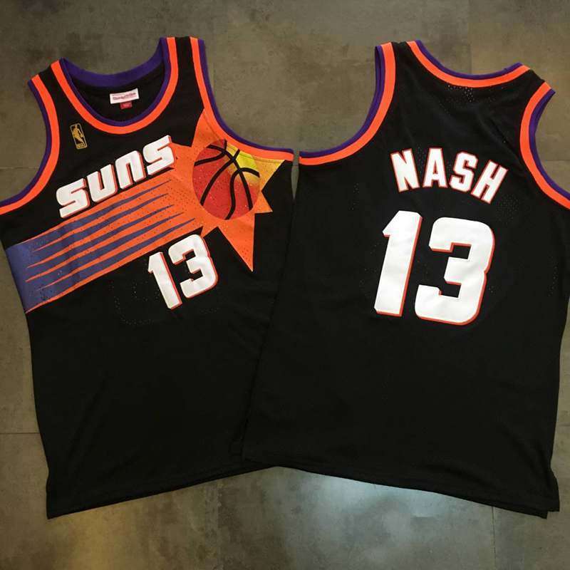 Phoenix Suns 96/97 NASH #13 Black Classics Basketball Jersey (Closely Stitched)