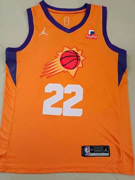 Phoenix Suns 20/21 AYTON #22 Orange AJ Basketball Jersey (Stitched)