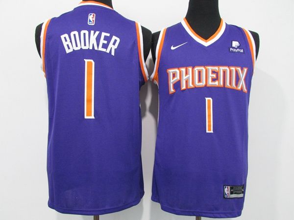 Phoenix Suns 20/21 BOOKER #1 Purple Basketball Jersey (Stitched)