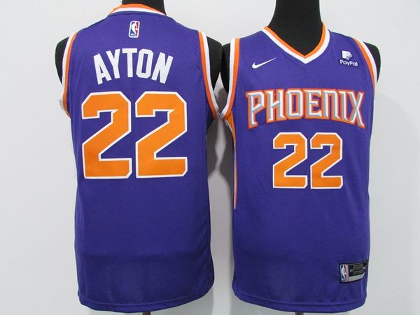 Phoenix Suns 20/21 AYTON #22 Purple Basketball Jersey (Stitched)