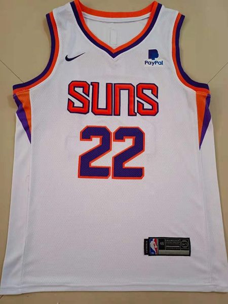 Phoenix Suns 20/21 AYTON #22 White Basketball Jersey (Stitched)