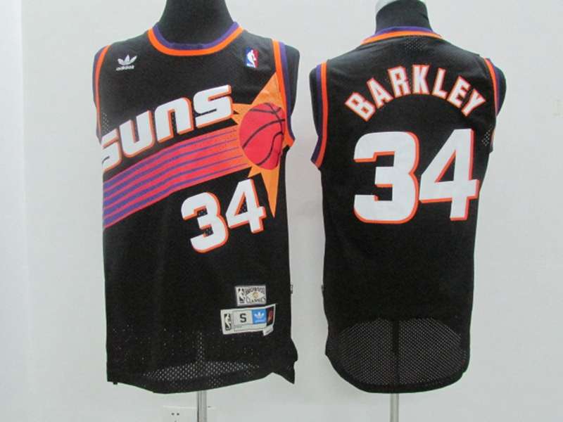Phoenix Suns BARKLEY #34 Black Classics Basketball Jersey (Stitched)