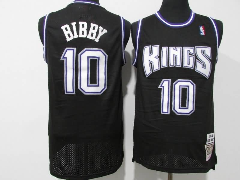 Sacramento Kings 2001/02 BIBBY #10 Black Classics Basketball Jersey (Stitched)