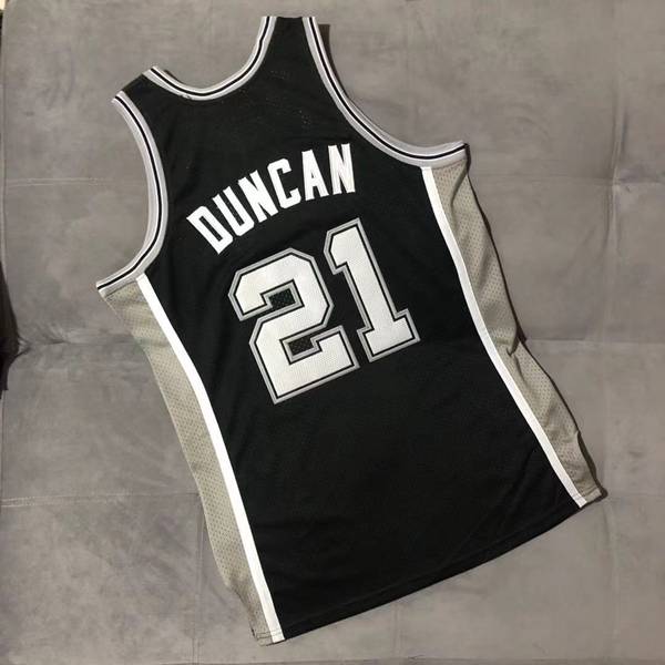 San Antonio Spurs 01/02 DUNCAN #21 Black Classics Basketball Jersey (Closely Stitched)