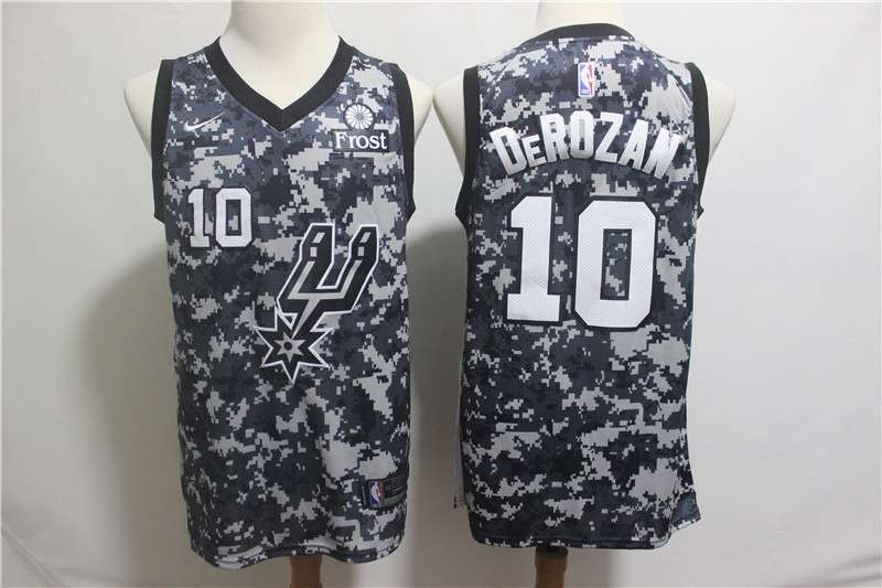 San Antonio Spurs 2020 DEROZAN #10 Black City Basketball Jersey (Stitched)